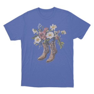 Desert Bloom T Shirt Blue