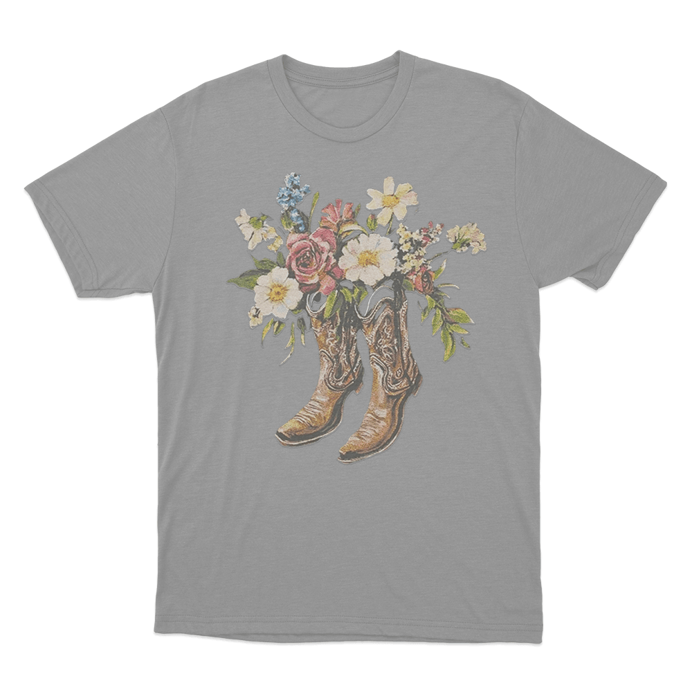Desert Bloom T Shirt Grey Desert Bloom T Shirt Grey