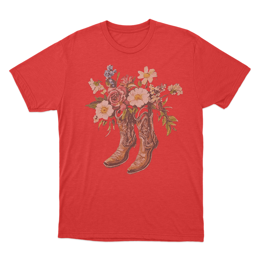 Desert Bloom T Shirt Red Desert Bloom T Shirt Red