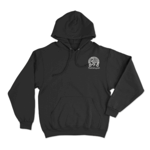Hard Fought Hallelujah horseshoe rose emblem Hoodie Black