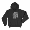 Jesus with crown of thorns Hoodie Black