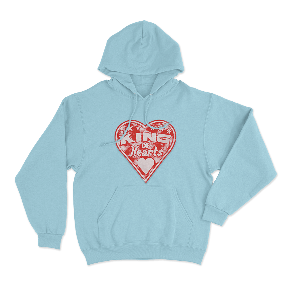 King of Hearts Hoodie Sky Blue King of Hearts Hoodie Sky Blue
