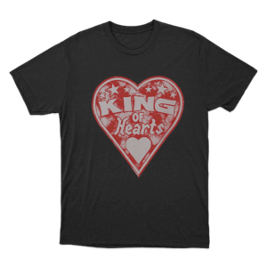 King of Hearts T Shirt Black