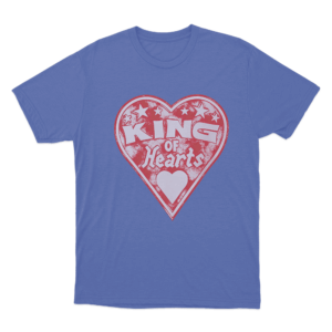 King of Hearts T Shirt Blue