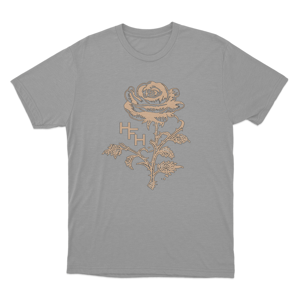 Reverie Rose T Shirt Grey Reverie Rose T Shirt Grey