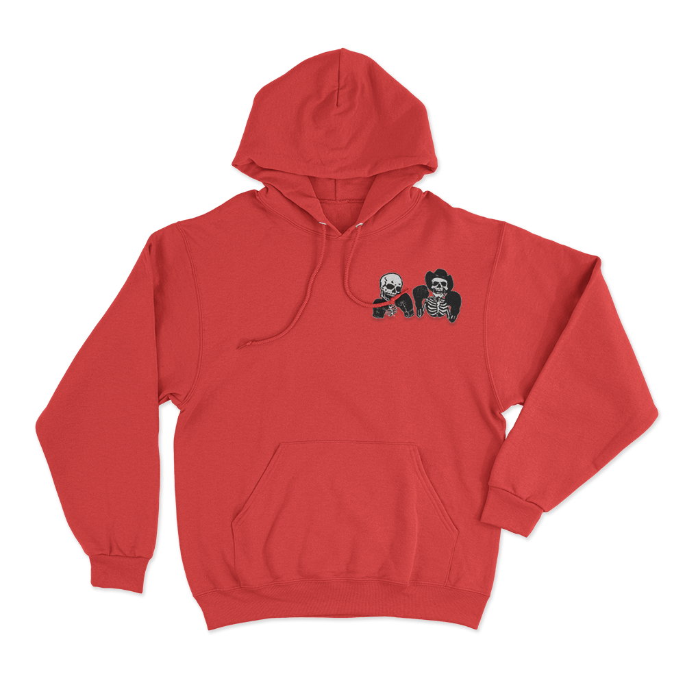 Skeleton boxers Hoodie Red Skeleton boxers Hoodie Red