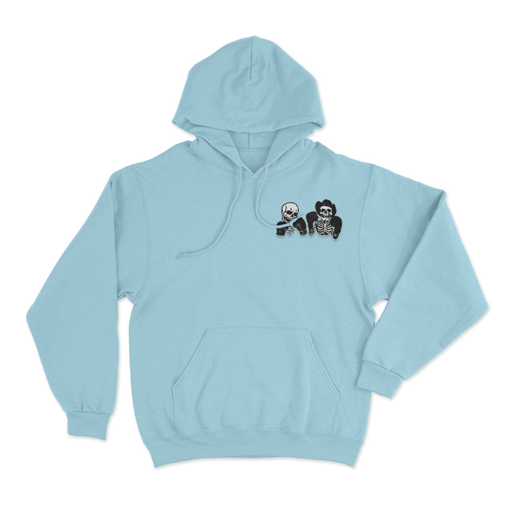 Skeleton boxers Hoodie Sky Blue Skeleton boxers Hoodie Sky Blue