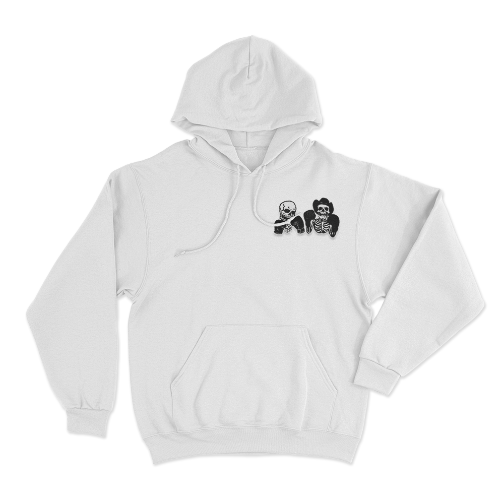 Skeleton boxers Hoodie White Skeleton boxers Hoodie White